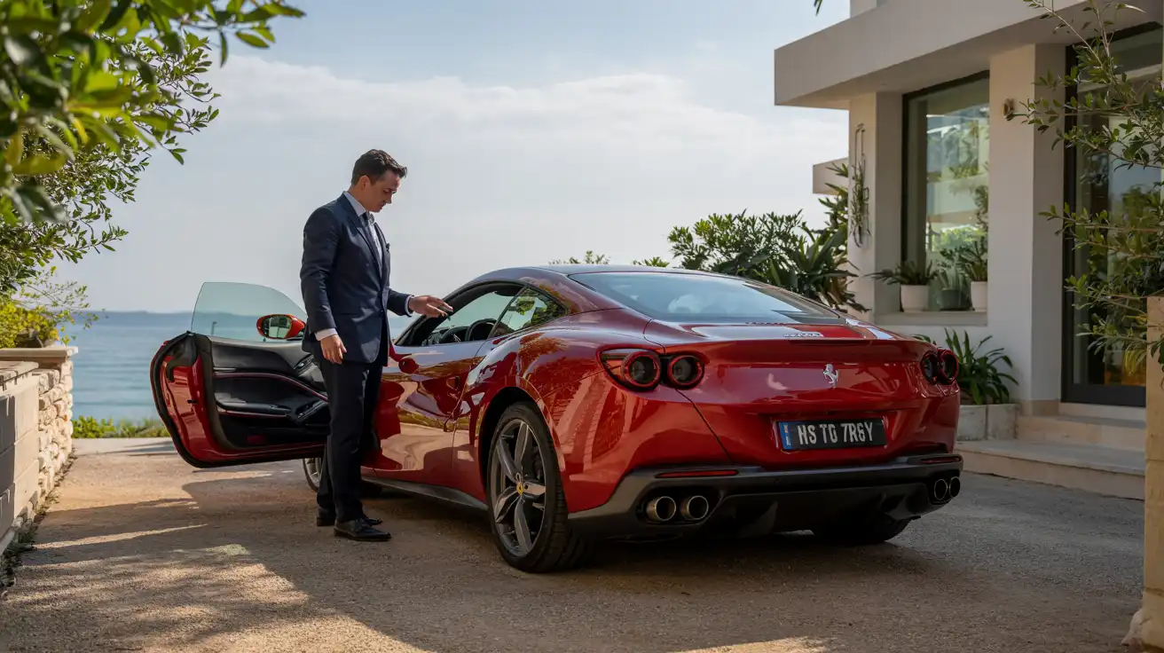 consegna noleggio ferrari milano