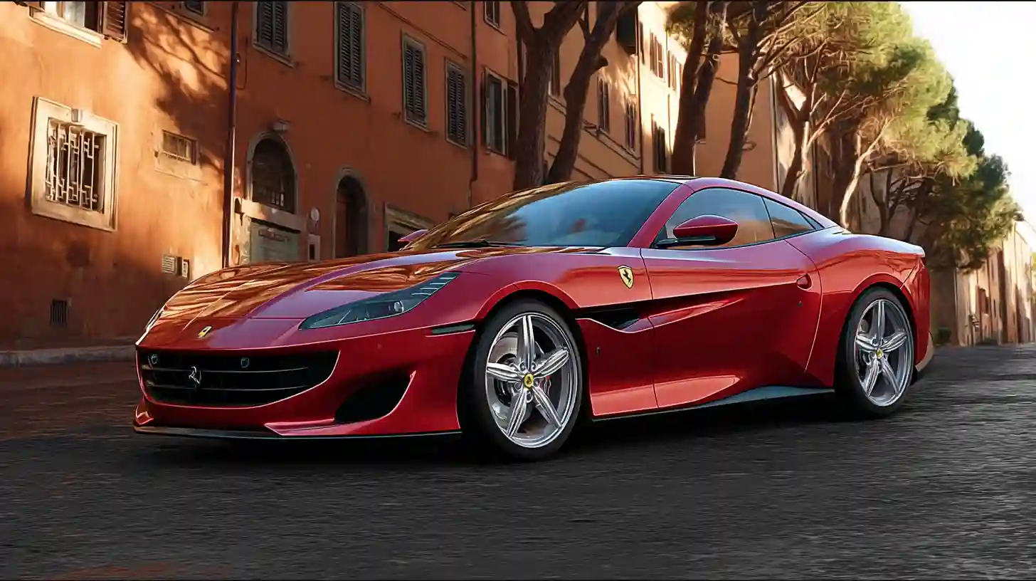 ferrari portofino noleggio roma 1