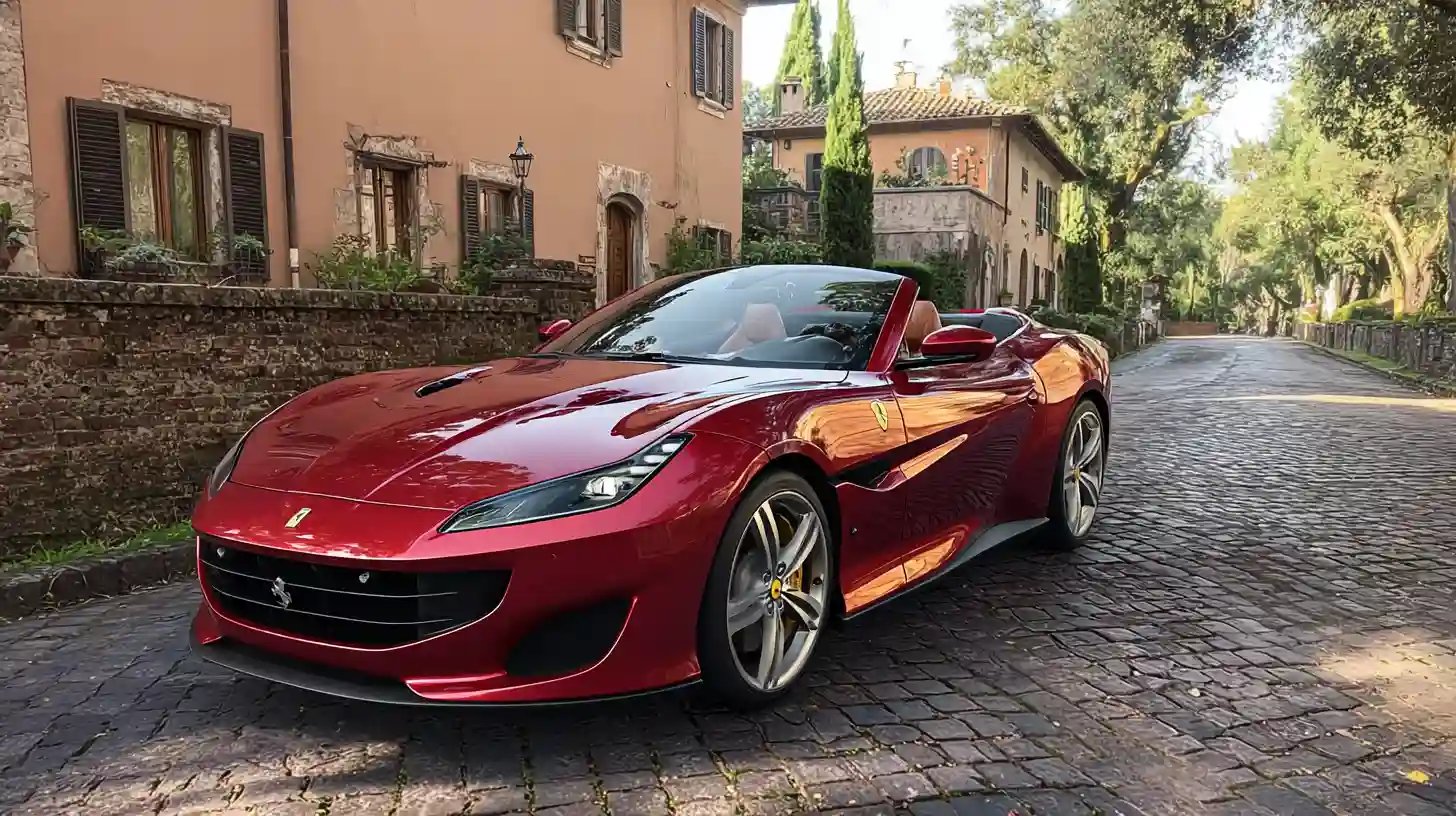 ferrari portofino noleggio roma 9